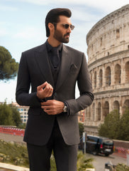 GRAY THREE PIECE SUIT