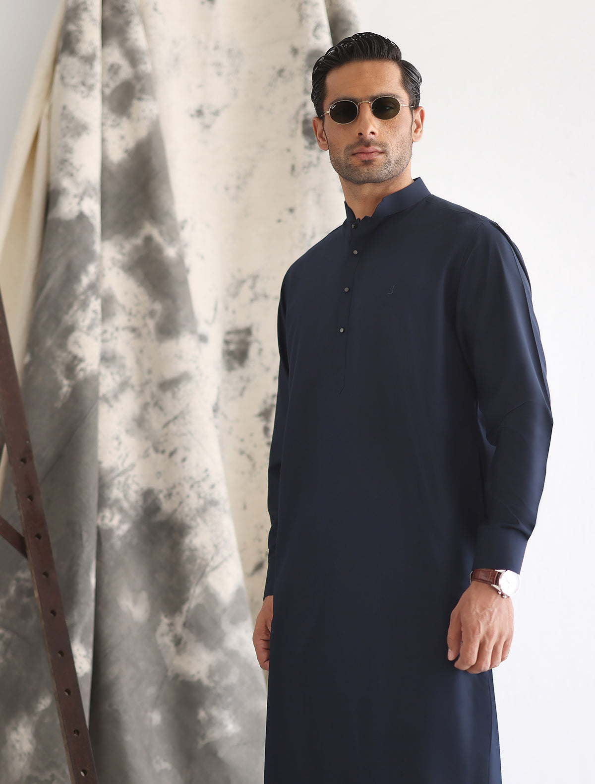 NAVY KAMEEZ SHALWAR