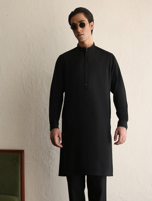 CLASSIC BLACK KURTA PAJAMA