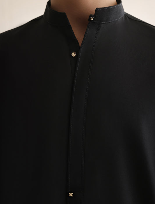 CLASSIC BLACK KURTA PAJAMA