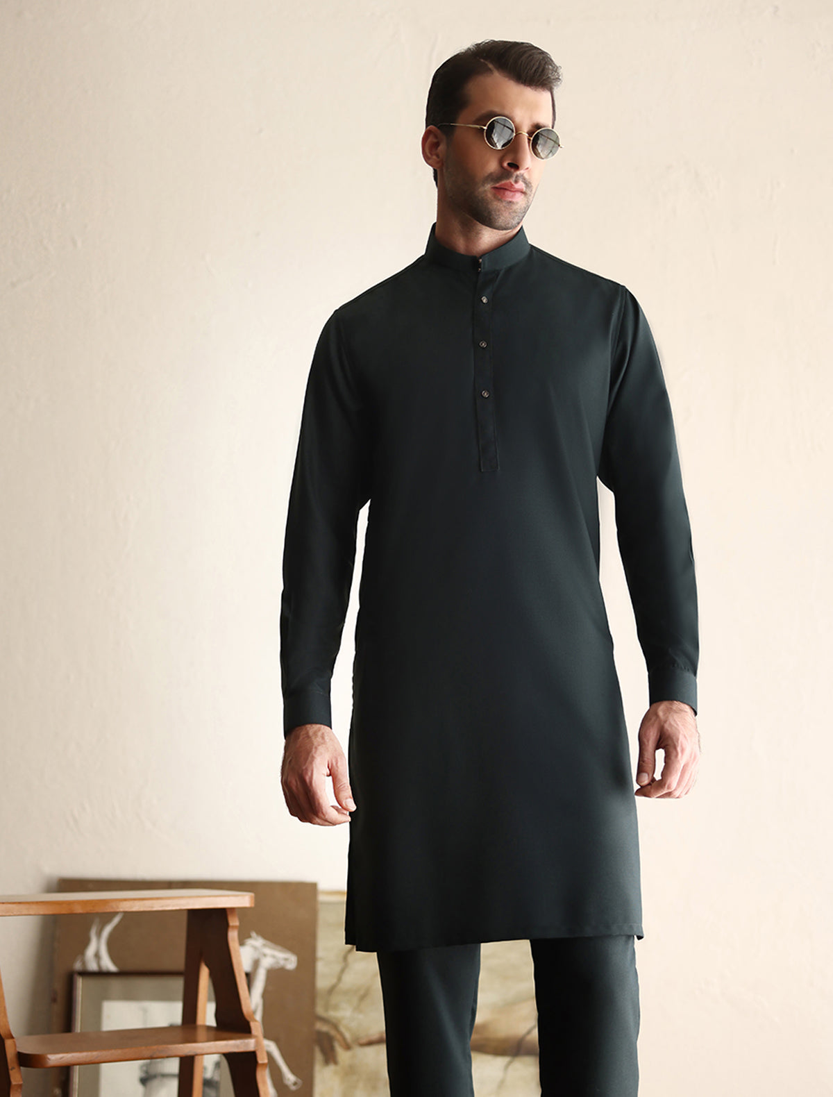 GREEN KURTA PAJAMA