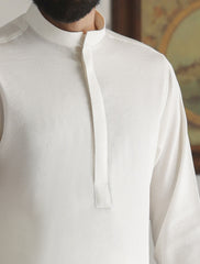 WHITE-CRINKLED KURTA PAJAMA