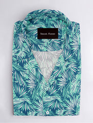 TROPICAL LEAF PRINTED SHIRT