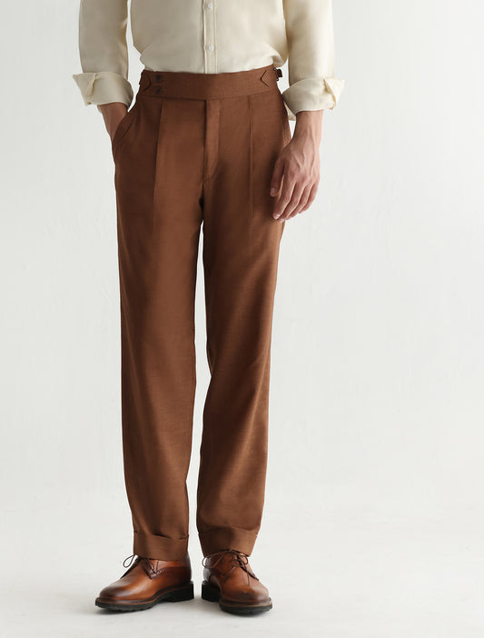 TAN HIGH WAISTED PANTS