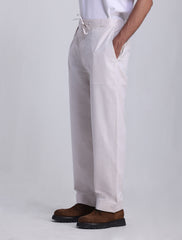 BEIGE LINEN JOG PANT