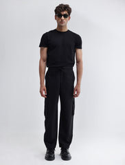 BLACK JOG CARGO PANT