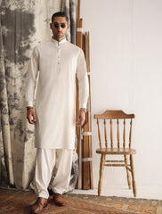 PREMIUM CREAM FABRIC KAMEEZ SHALWAR