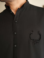 BLACK KAMEEZ SHALWAR