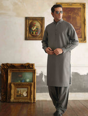 SEAL GRAY KAMEEZ SHALWAR