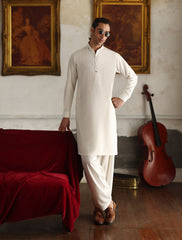 CLASSIC CREAM KAMEEZ SHALWAR