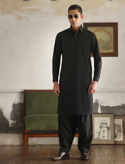 BLACK PREMIUM COTTON KAMEEZ SHALWAR