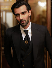 BLACK THREE PIECE SUIT