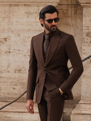 BROWN THREE PIECE SUIT