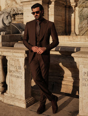 BROWN THREE PIECE SUIT