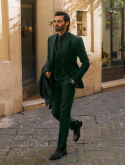 GREEN THREE PIECE SUIT