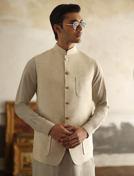 LIGHT BEIGE WAISTCOAT