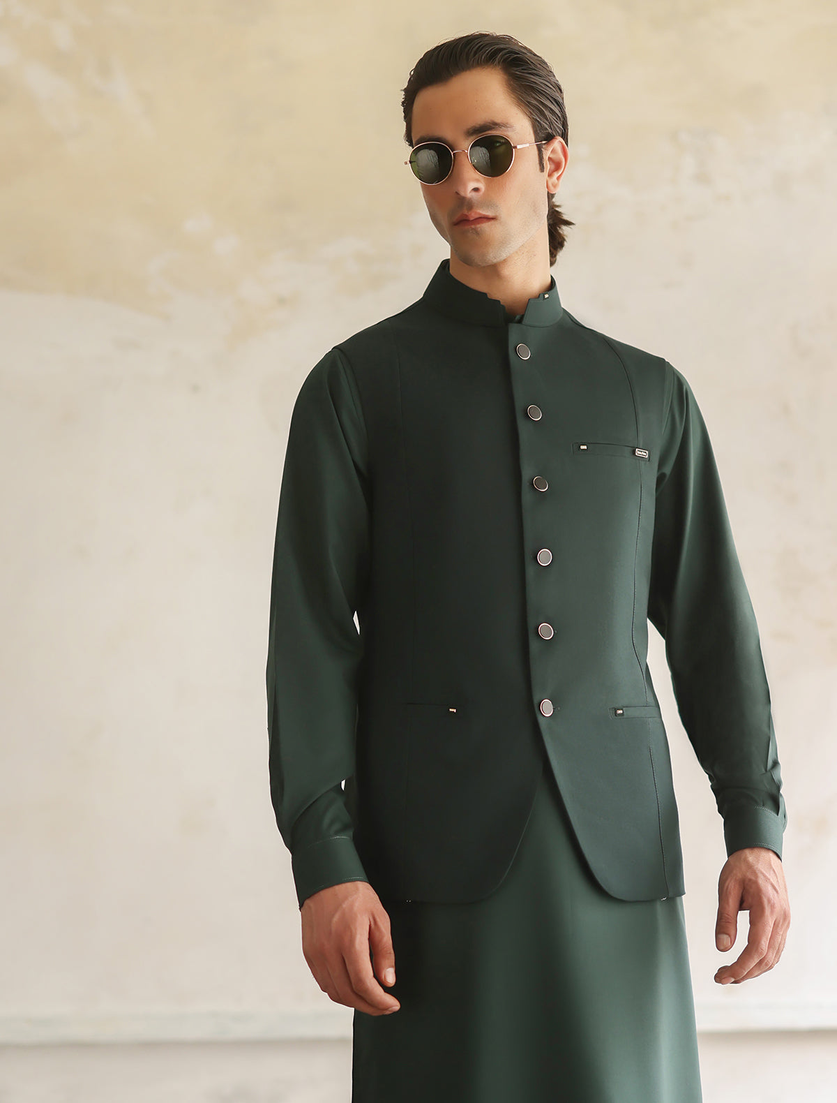 GREEN CLASSIC WAISTCOAT