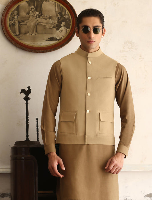 BEIGE WAISTCOAT