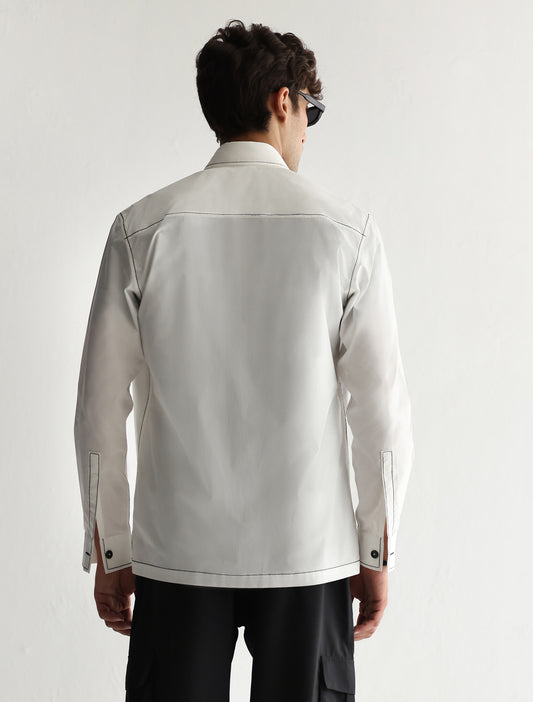 CLASSIC WHITE LOOSE FIT COTTON SHIRT