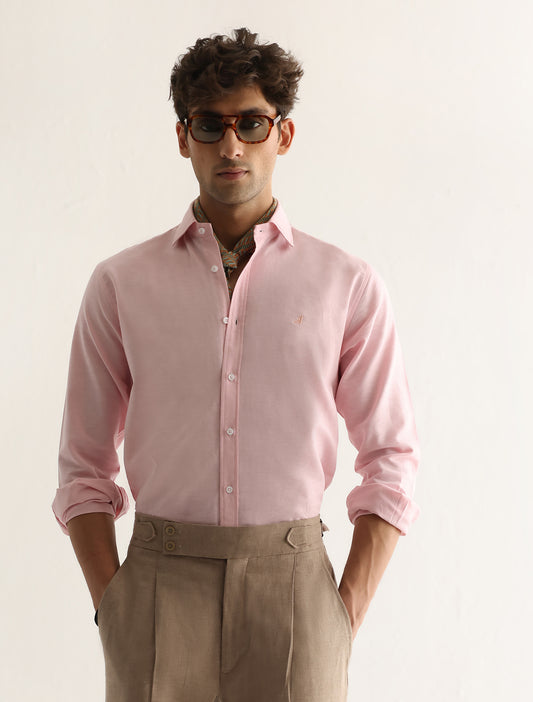 PINK LINEN SHIRT