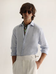 SKY BLUE LINEN SHIRT