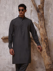 GRAY TEXTURED DESIGNER KURTA PAJAMA