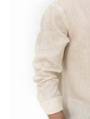 LIGHT BEIGE LINEN SHIRT