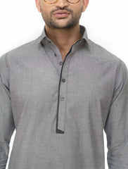 LIGHT GREY SHALWAR KAMEEZ