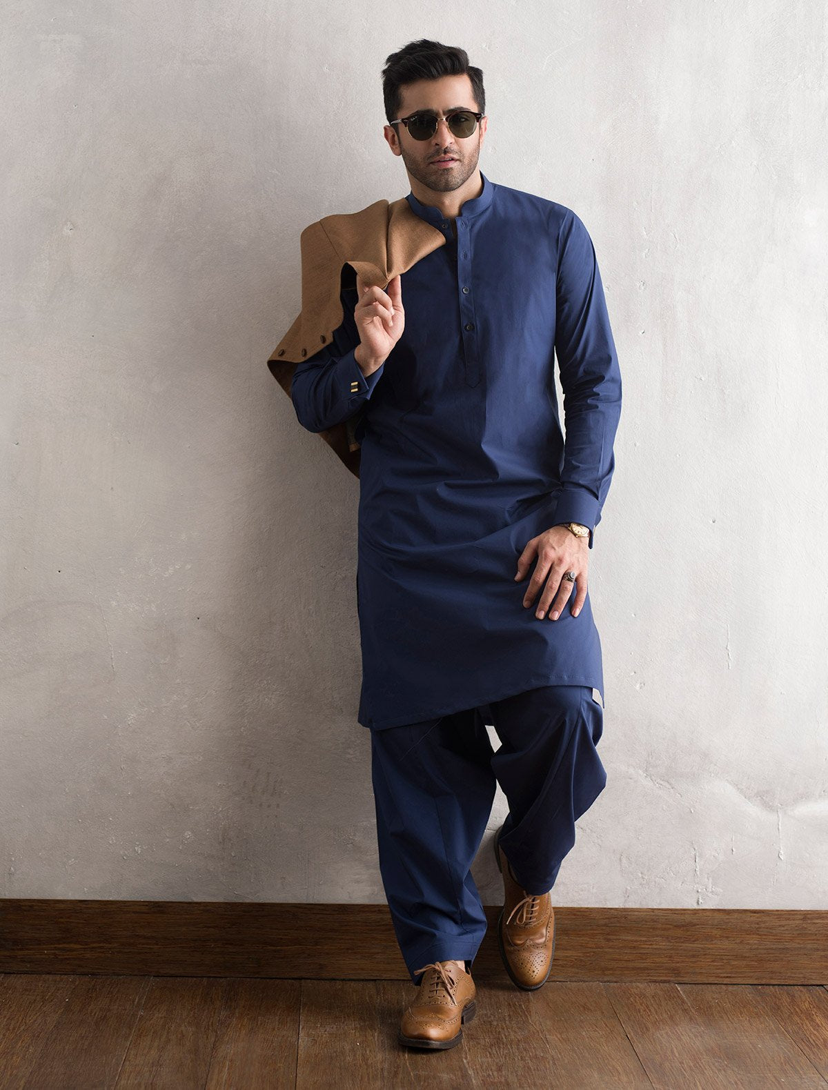 ROYAL BLUE KAMEEZ SHALWAR