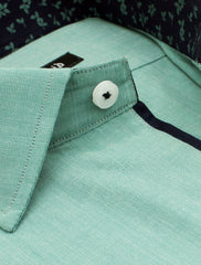 GREEN TEXTURED SHIRT