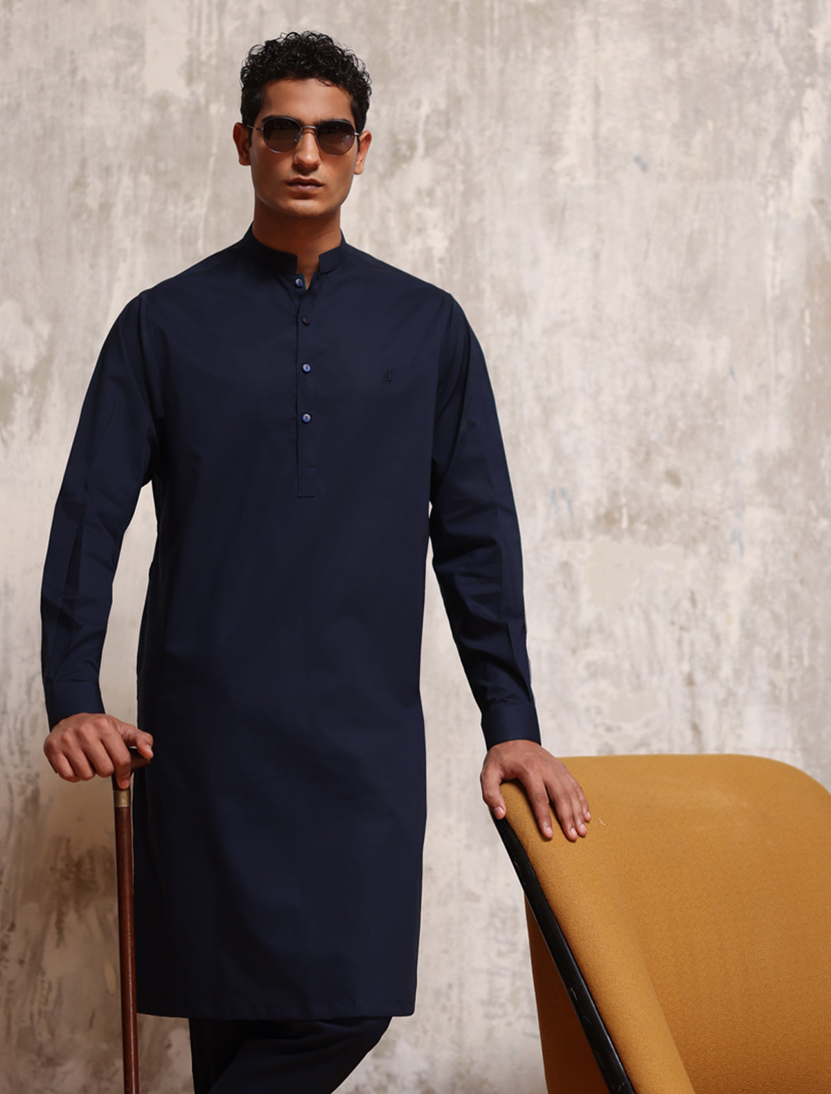 NAVY KURTA PAJAMA