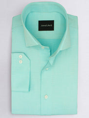 MINT GREEN SHIRT FEATURING CUT COLLAR