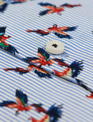 MULTI COLOR BIRD PRINT SHIRT