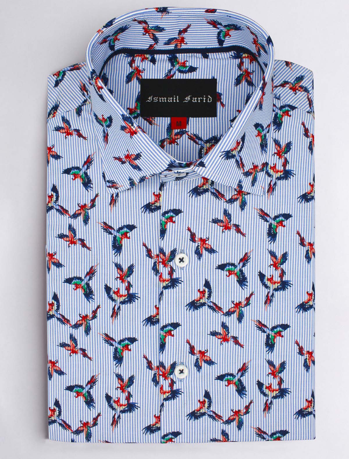 MULTI COLOR BIRD PRINT SHIRT