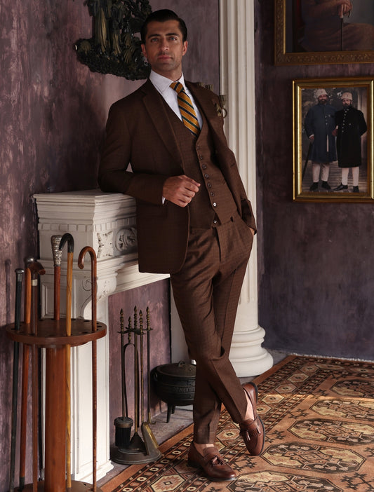 TAN BROWN CLASSIC SUIT