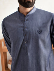 DENIM BLUE COLOR KAMEEZ SHALWAR