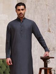 GRAY TWILL KAMEEZ SHALWAR